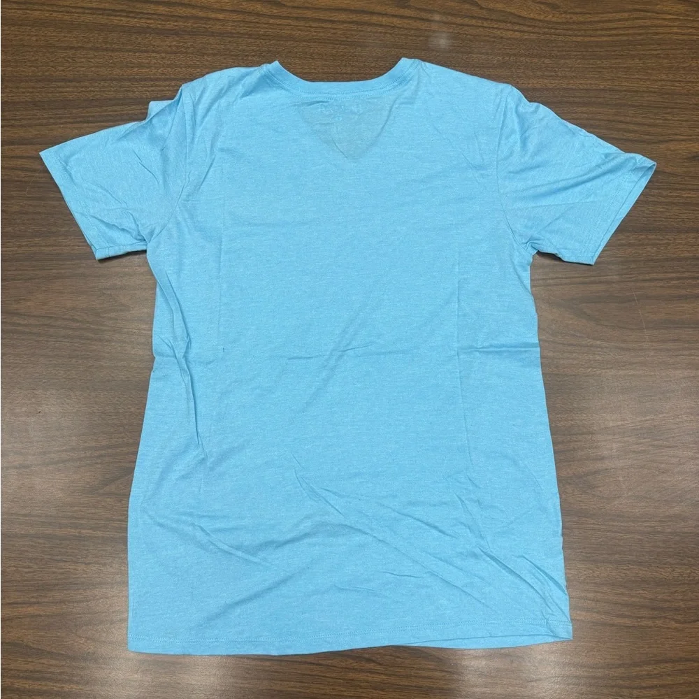 Hurley Men's Sky Blue V-Neck T-Shirt